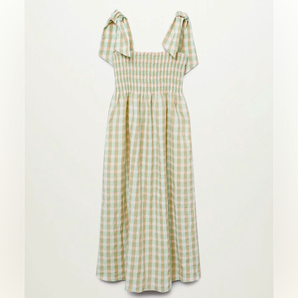 Mango Vichy Check Dress